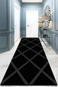 Χαλί Dotted Line 908CHL1372 Black-White Conceptum Hypnose 80X150cm