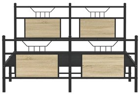 Πλαίσιο Κρεβατιού Χωρ. Στρώμα Sonoma Δρυς 150x200εκ. Επ. Ξύλο - Καφέ