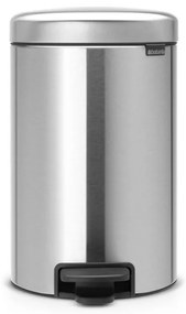 Brabantia 649031 Κάδος με πεντάλ 12L, Matt Steel Fingerprint Proof