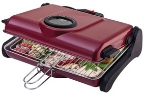 Primo AB661 Ηλεκτρική Ψησταριά Σχάρας Kόκκινη 1200W