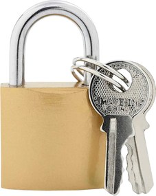 vidaXL Κλειδαριά U με Κλειδιά 6 pcs Ορείχαλκος Σίδερο