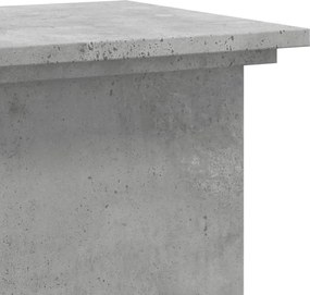 vidaXL Βάσεις Φυτών Γκρι Σκυρ. 33x33x80 εκ. Επεξεργασμένο Ξύλο