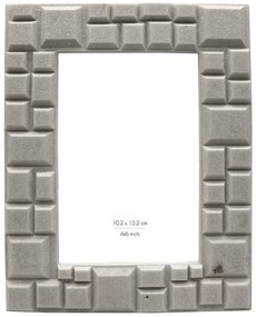 Κορνίζα Cubic 031478 10x15cm White Γυαλί,Polyresin