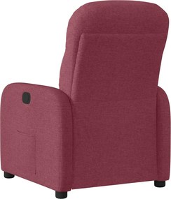 vidaXL Πολυθρόνα Ανακλινόμενη Ηλεκτρική Μπορντό Υφασμάτινη