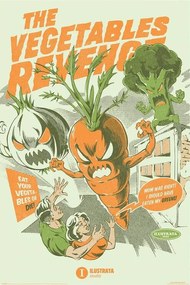 Αφίσα Ilustrata - The Vegetables Revenge, (61 x 91.5 cm)
