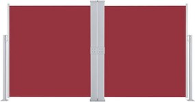 vidaXL Σκίαστρο Πλαϊνό Συρόμενο Κόκκινο 140 x 600 εκ.