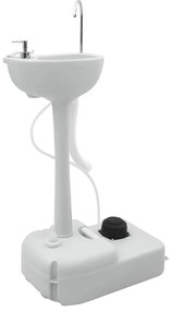 vidaXL Βάση νιπτήρα κάμπινγκ Γκρι 50,5 x 33 x 103 εκ