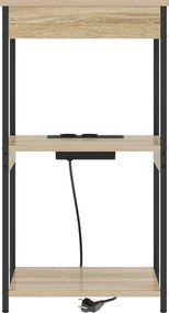 vidaXL Κομοδίνο Δρύς Sonoma 41 x 31 x 76 εκ. Επεξεργασμένο ξύλο
