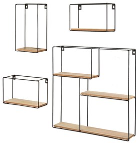 Ράφια Max Home Σίδερο Ξύλο MDF (x2)