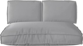 vidaXL Σετ μαξιλαριών 3 pcs Γκρι Ύφασμα Όξφορντ