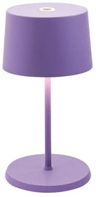 Επαναφορτιζόμενο Επιτραπέζιο Φωτιστικό LED Olivia Mini H22 Φ11 Zafferano-LD0860L3-Μωβ LD0860L3