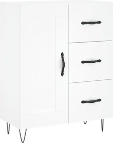 vidaXL Ντουλάπι Λευκό 69,5x34x180 εκ. από Επεξεργασμένο Ξύλο
