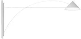 Απλίκα Φωτιστικό Τοίχου LED 38W IP55 Βραχίονας 45ο 175cm Flyer W5 Prandina-1D05201113001-Λευκό 1D05201113001