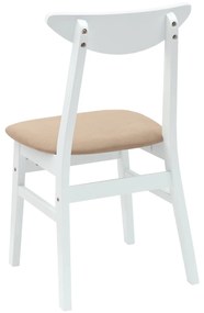 vidaXL Καρέκλες φαγητού 2 pcs Λευκό 42 x 47.5 x 81 εκ