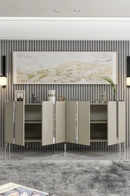 Stewehome Κονσόλα με ντουλάπι και πόρτα 180x35x78 cm
