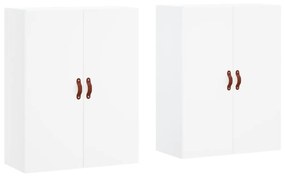 vidaXL Ντουλάπια Τοίχου 2 τεμ. Λευκά 69,5 x 34 x 90 εκ.