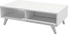 Τραπεζάκι σαλονιού Aster Megapap χρώμα λευκό 120x56x40εκ.