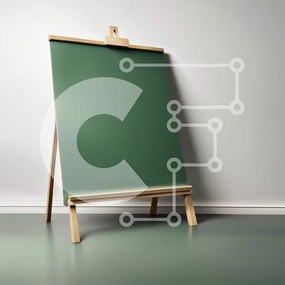 Intra Συλλεκτικό Ξύλινο Παζλ Plywood 4mm - Πράσινος πίνακας κιμωλίας στο καβαλέτο στην τάξη Σε Ξύλινο Κουτί - Διαστάσεις Puzzle: 10x10 cm – 25 κομμάτια