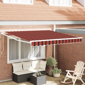 vidaXL Ανασυρόμενη Τέντα Πορτοκαλί και Καφέ 350x250 εκ.