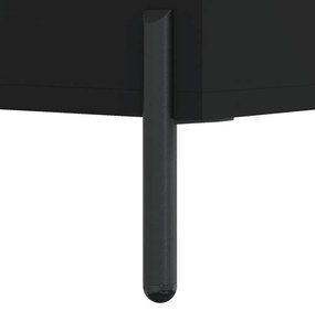vidaXL Ντουλάπι Μαύρο 34,5x32,5x90 εκ. Επεξεργασμένο Ξύλο