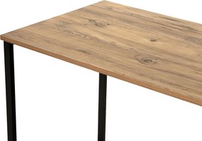 Γραφείο Πεύκο Atlantic / Μαύρο TWIN 240x60x74