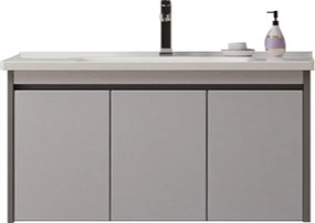 Martin Yvonne 100 Grey Plywood - Βαση Επιπλου με Νιπτήρα