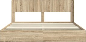 vidaXL Καλάθι με αποθήκη και κεφαλάρι Sonoma Δρυς 180 x 200 cm