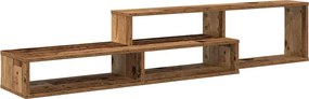 vidaXL ΡάφιΤηλεόρασηςΤοίχου 150x25x28,5εκ Επεξεργασμένο ξύλο