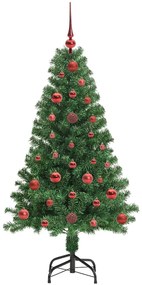 vidaXL Τεχνητό Χριστουγεννιάτικο Δέντρο με 150 LED Πράσινο 120 cm