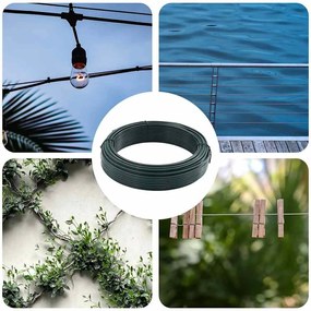 vidaXL Σχοινί Περιφράξεως Πράσινο 80 m PVC