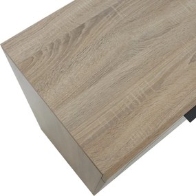 Μπουφές Doha pakoworld σε sonoma απόχρωση 180x45x80.5εκ