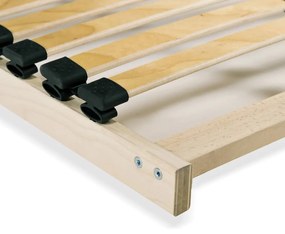 vidaXL Τελάρο Κρεβατιού με 28 Σανίδες &amp; 7 Ζώνες 120 x 200 εκ.