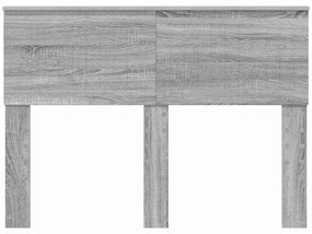vidaXL Κεφαλάρι Γκρίζο Σονομα 135 cm Επεξεργασμένο ξύλο