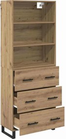 vidaXL Highboard 2 pcs Artisan Oak 69,5 x 34 x 180 εκ.