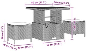 vidaXL Σετ Καναπέ Κήπου 8 pcs Μπεζ συνθετικό ρατάν