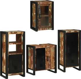 vidaXL Σετ Επίπλων Μπάνιου 4 τμχ. Πολύχρωμο 55 x 35 x 60 εκ.