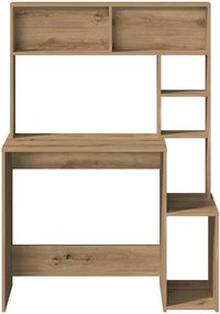 vidaXL Γραφείο με Ράφια Αρτισιανή Δρυς 100x45x140εκ Επεξεργασμένο Ξύλο