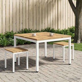 vidaXL Τραπεζάκι σαλονιού Λευκό 100 x 100,5 x 45 εκ.