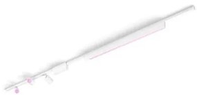 Έξυπνο Φωτιστικό Οροφής Ράγας Led Κιτ 271,5cm Τρία Σποτ RGBW Perifo Hue Philips Hue-929003117601-Λευκό 929003117601