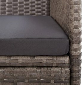 vidaXL Σετ Τραπεζαρίας Κήπου 5 Τεμαχίων Γκρι