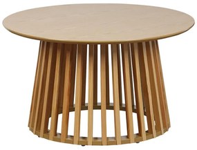 Τραπεζάκι σαλονιού Domonic mdf/pw σε φυσική απόχρωση Φ80x45εκ 80x80x45 εκ.
