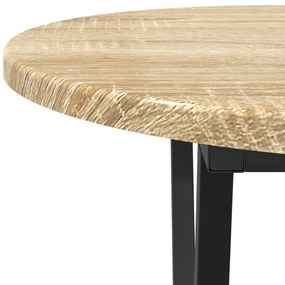 vidaXL τραπεζάκι σαλονιού  από δρυς Sonoma 80x40x40,5 cm από ξύλο και μέταλλο