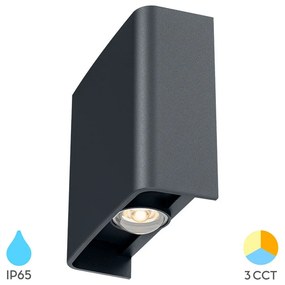 Φωτιστικό Επίτοιχο Braytron BG38-03182 Γκρι (Grey) CCT3
