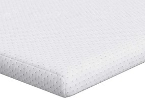 vidaXL Στρώμα επικάλυψης Λευκό 160 x 200 cm Υφασμα Jacquard