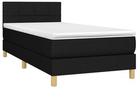 ΚΡΕΒΑΤΙ BOXSPRING ΜΕ ΣΤΡΩΜΑ ΜΑΥΡΟ 100 X 200 ΕΚ. ΥΦΑΣΜΑΤΙΝΟ 3140595