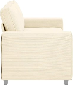 vidaXL Διθέσιος Καναπές-Διάδρομος Κρεμ 180x77x82 εκ. Ύφασμα Κοτλέ