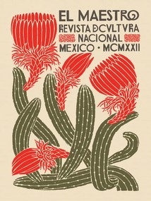 Αναπαραγωγή El Maestro Magazine Cover No.4 (Mexican Art / Cactus)