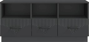 vidaXL Ντουλάπι TV 102 x 34,5 x 47 cm Μαύρο Επεξεργασμένο Ξύλο