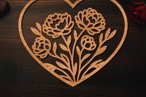 Σετ των 2 Intra απο ξύλο plywood 3mm-4mm πάχος – Ξύλο κοπής Valentine Heart Δίασταση 20x20 cm INTRAFABR-113518297