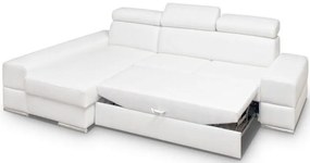 Γωνιακός Καναπές Dren Eco LTHR -Leuko-Αριστερή